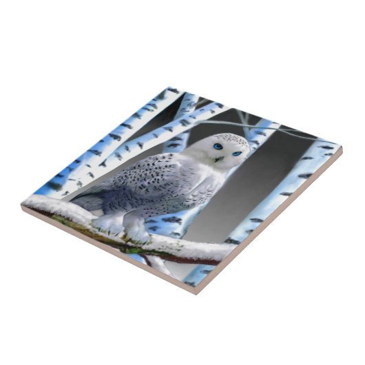 Blauwe sneeuwkoraal tegeltje (Zijkant)