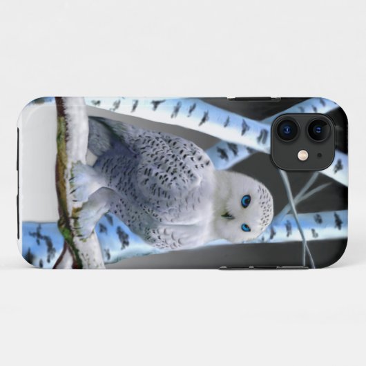 BLAUWE SNEEUWL Case-Mate iPhone CASE (Achterkant (horizontaal))
