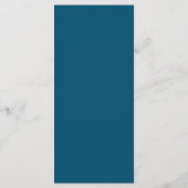 Blauwe sneeuwman, kerstmenu menu (Achterkant)