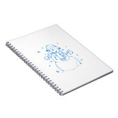 Blauwe sneeuwman notitieboek (Rechterzijde)