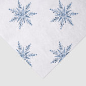 Blauwe Sneeuwmannen Kerst  Tissuepapier (Detail)