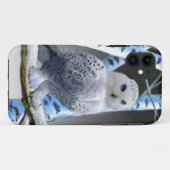 Blauwe sneeuwuil Case-Mate iPhone case (Achterkant (horizontaal))