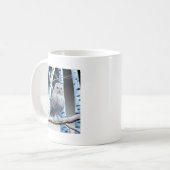 Blauwe sneeuwuil koffiemok (Voorkant links)
