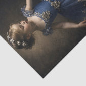 Blauwe Sneeuwvlok Balletprinses Tissuepapier (Detail)