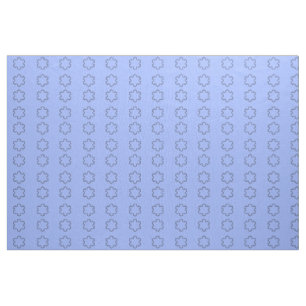 Blauwe Sneeuwvlok - Fractale Afbeelding Stof