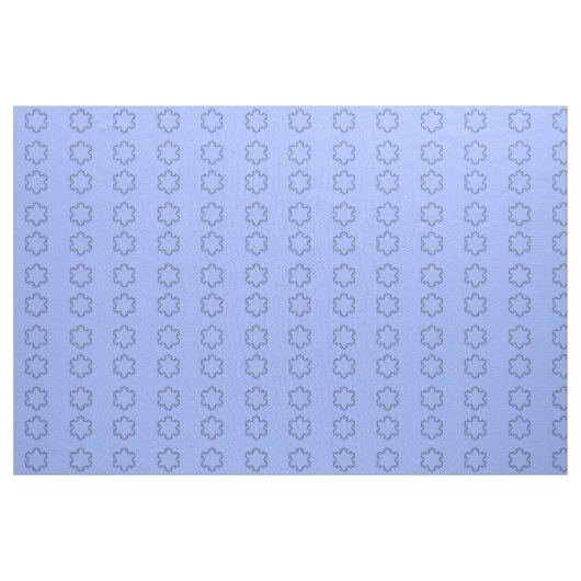 Blauwe Sneeuwvlok - Fractale Afbeelding Stof (Yard (91,4 cm))
