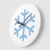 Blauwe Sneeuwvlok Kerst Grote Klok (Hoek)