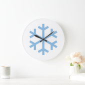 Blauwe Sneeuwvlok Kerst Grote Klok (Huis)