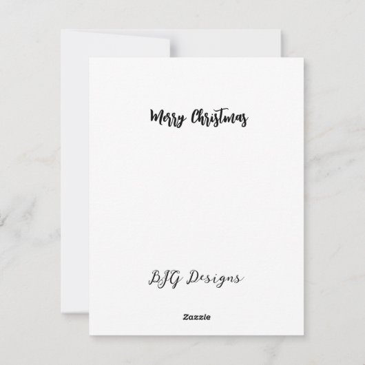 Blauwe sneeuwvlok kerstboom feestdagenkaart (Achterkant)