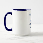 Blauwe Sneeuwvlok Kerstmis Mok (Links)