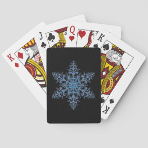Blauwe Sneeuwvlok Speelkaarten