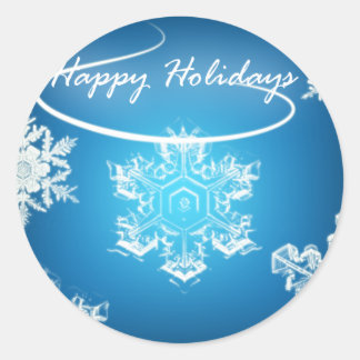 Blauwe sneeuwvlok Stickers