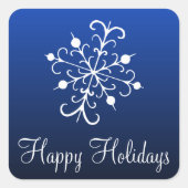 Blauwe sneeuwvlok Stickers (Voorkant)