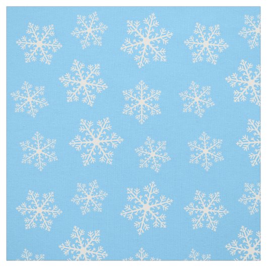 Blauwe sneeuwvlok stof (Swatch)