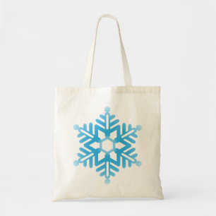 Blauwe Sneeuwvlok Tote Bag
