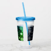 blauwe sneeuwvlok voor Kerstmis/winter Acryl Drinkbeker (Links)