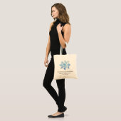 Blauwe Sneeuwvlok Winter Bruidsfeest Favoren Tote Bag (Voorkant (model))
