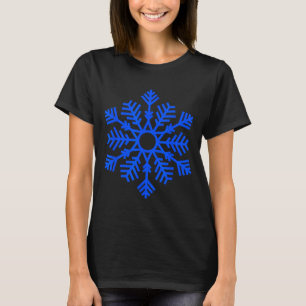 Blauwe Sneeuwvlok Winter Voor Mannen Vrouwen En Ki T-shirt