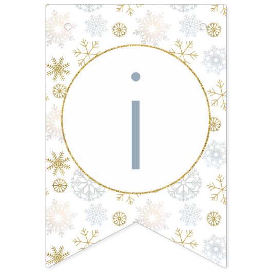 Blauwe sneeuwvlok Winter Wonderland Banner (Tweede vlag)