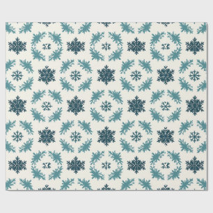 ❄️ Blauwe Sneeuwvlok Winter Wrap Voor Kerstcadeaus Cadeaupapier