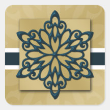 blauwe sneeuwvlokafsluiting