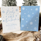 Blauwe Sneeuwvlokjes Baby Het is Koud Buiten Baby  Kaart