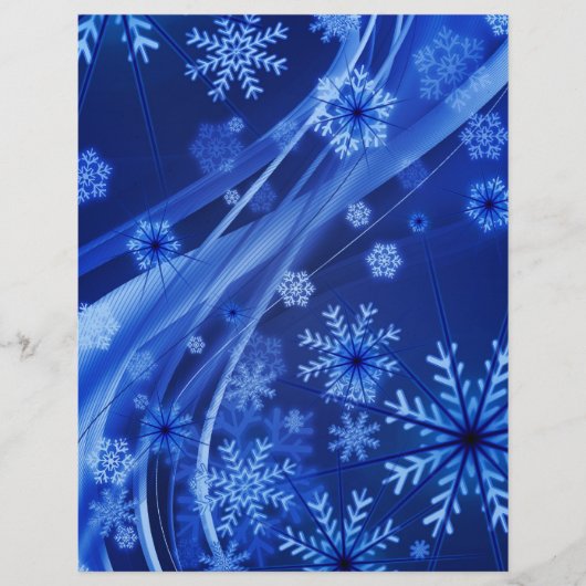 Blauwe sneeuwvlokken (Voorkant)