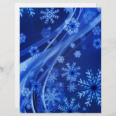 Blauwe sneeuwvlokken (Voorkant / Achterkant)