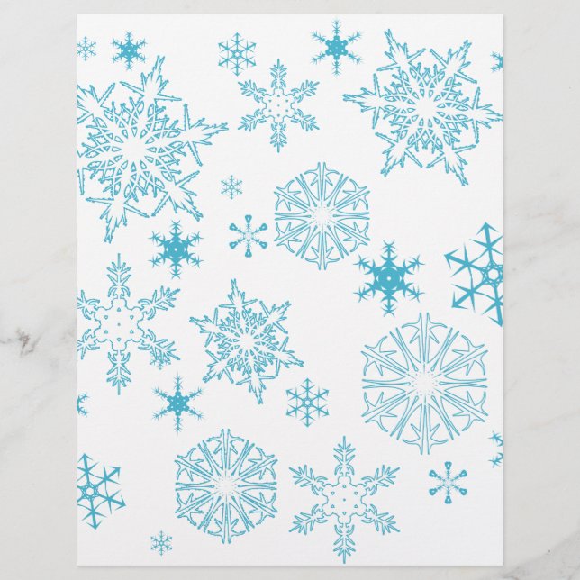 blauwe sneeuwvlokken (Voorkant)
