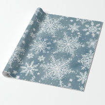 Blauwe Sneeuwvlokken Aquarel Winter Vakantie