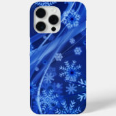 Blauwe sneeuwvlokken Case-Mate iPhone case (Achterkant)