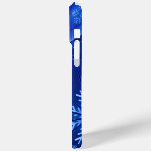 Blauwe sneeuwvlokken Case-Mate iPhone case (Achterkant / Links)