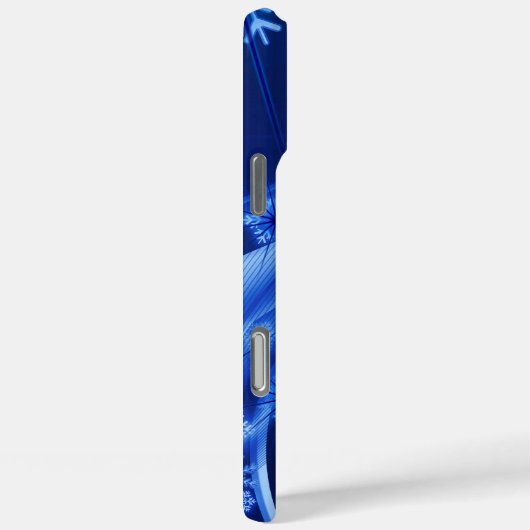 Blauwe sneeuwvlokken Case-Mate iPhone case (Achterkant / Rechts)
