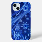Blauwe sneeuwvlokken Case-Mate iPhone case (Achterkant)