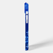 Blauwe sneeuwvlokken Case-Mate iPhone case (Achterkant / Links)