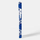 Blauwe sneeuwvlokken Elegant Winterontwerp Case-Mate iPhone Case (Achterkant / Links)