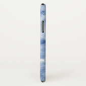 Blauwe sneeuwvlokken en vonken Case-Mate iPhone case (Achterkant / rechts)