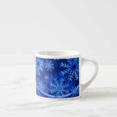 Blauwe sneeuwvlokken espresso kop (Rechts)