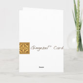  blauwe sneeuwvlokken Kaart Sjabloon (Achterkant)