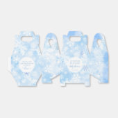 Blauwe sneeuwvlokken Kerst baby shower gunstboxen Bedankdoosjes (Uitgevouwen)