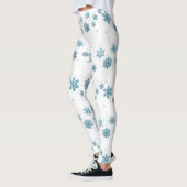 **BLAUWE SNEEUWVLOKKEN** KERSTMIS LEGGINGS (Links)