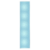 Blauwe sneeuwvlokken korte tafelloper (Voorkant)