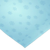 Blauwe sneeuwvlokken korte tafelloper (Hoek)