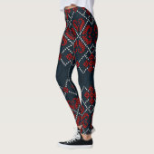 Blauwe Sneeuwvlokken  Leggings (Links)