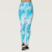 Blauwe sneeuwvlokken, Leggings (Achterkant)