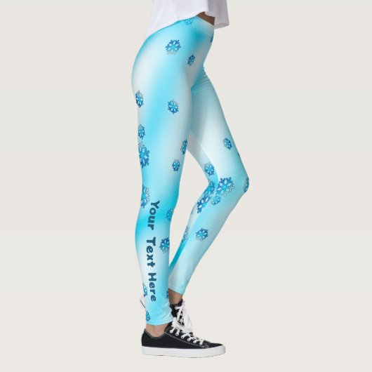 Blauwe sneeuwvlokken, Leggings (Rechts)