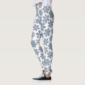 Blauwe sneeuwvlokken leggings (Links)