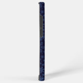 Blauwe sneeuwvlokken op blauw samsung galaxy hoesje (Rechterkant)
