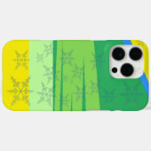 Blauwe Sneeuwvlokken op de Zonsopkomstberg Case-Mate iPhone Case (Achterkant (horizontaal))