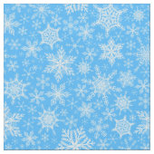 Blauwe sneeuwvlokken stof (Close Up)
